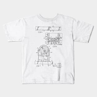 Power Transmission System for Sewing Machine Vintage Patent Hand Drawing Kids T-Shirt